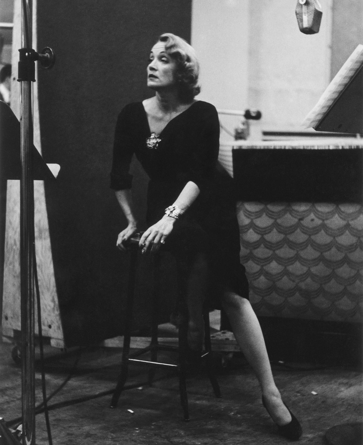 Eve Arnold Marlene Dietrich at the recording studios of Columbia Records New York City 1952 c Eve Arnold Magnum Photos